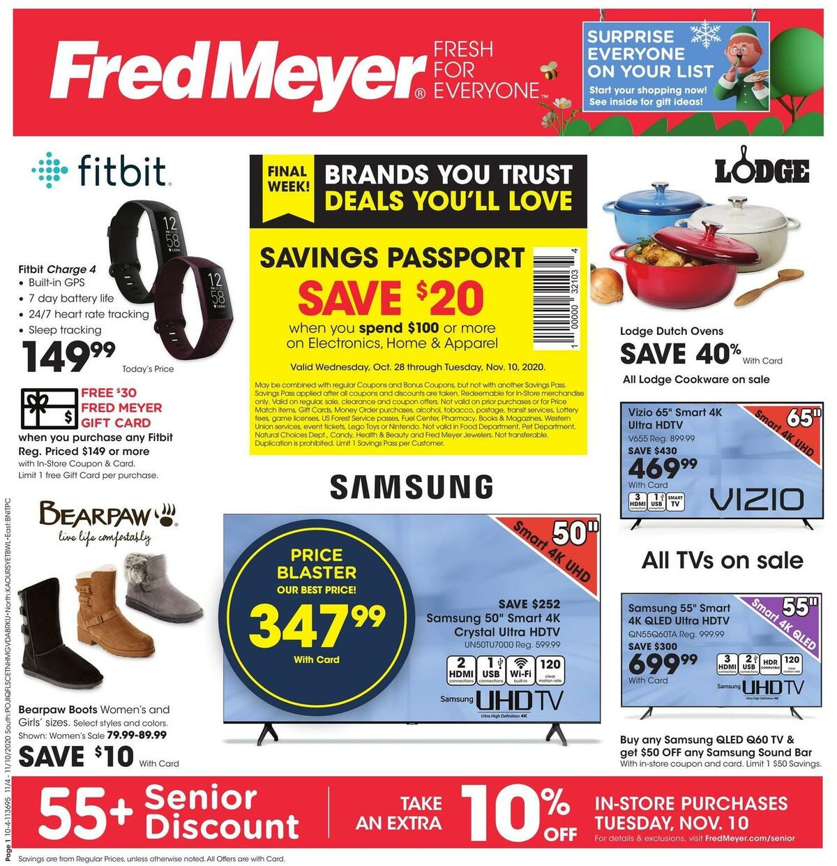 Fred Meyer General Merchandise Weekly Ad from November 4