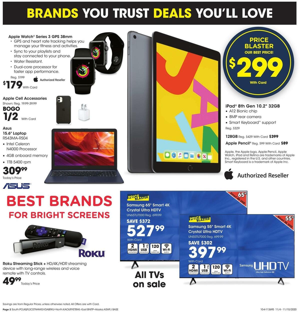 Fred Meyer General Merchandise Weekly Ad from November 4