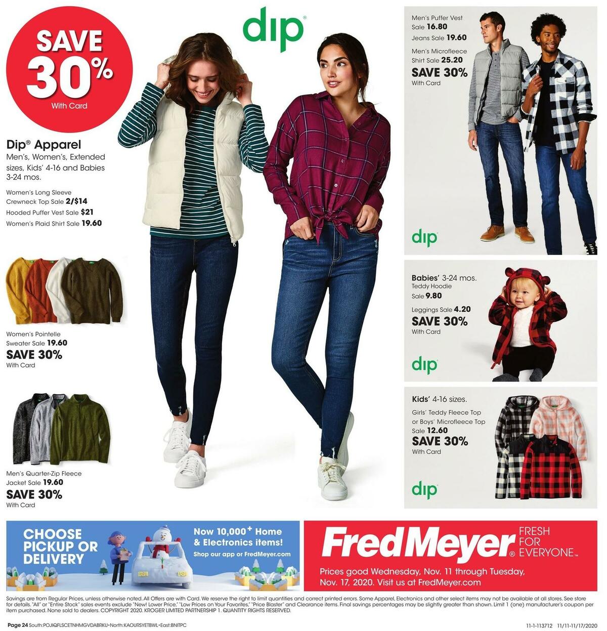 Fred Meyer General Merchandise Weekly Ad from November 11