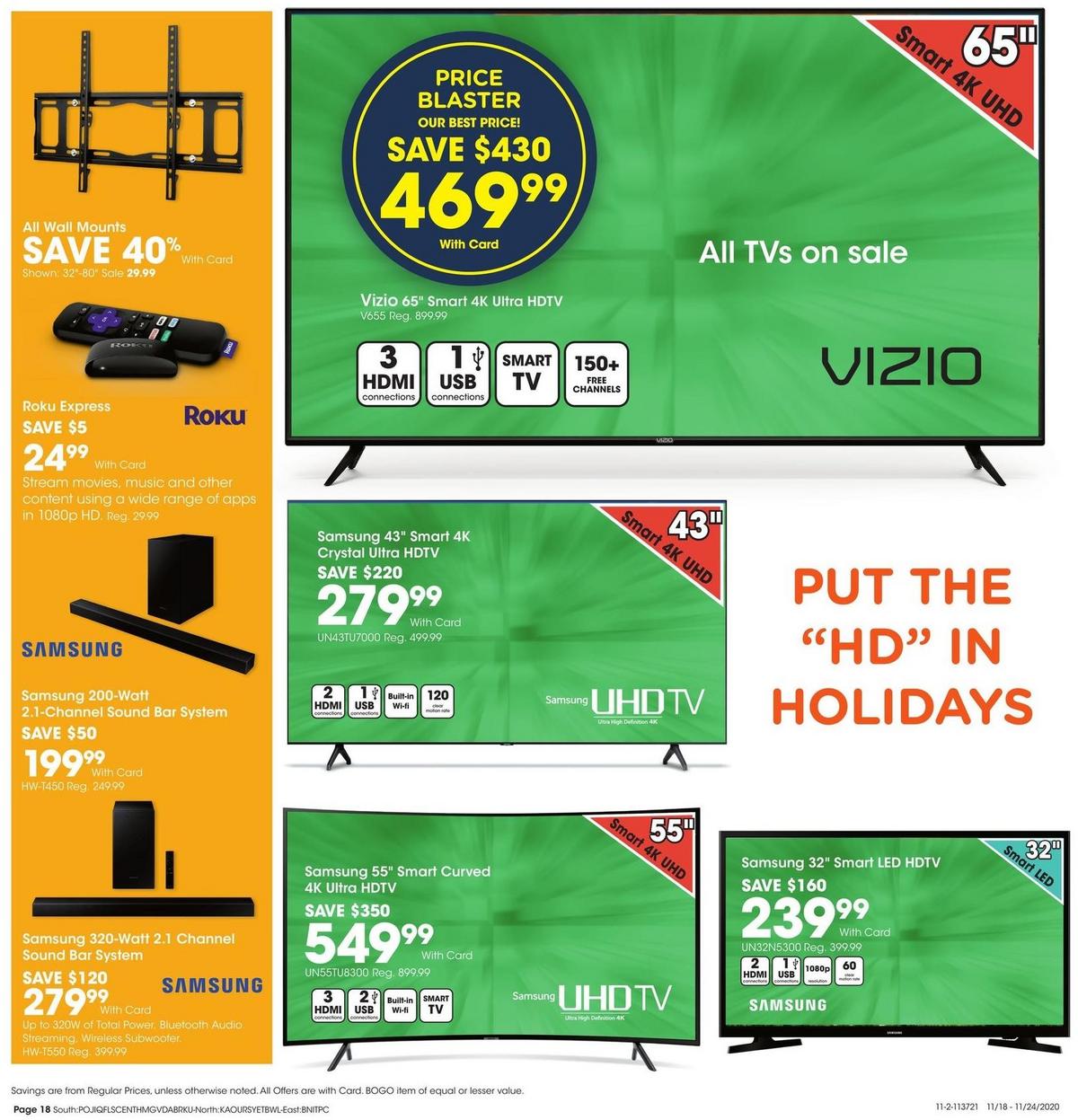 Fred Meyer General Merchandise Weekly Ad from November 18