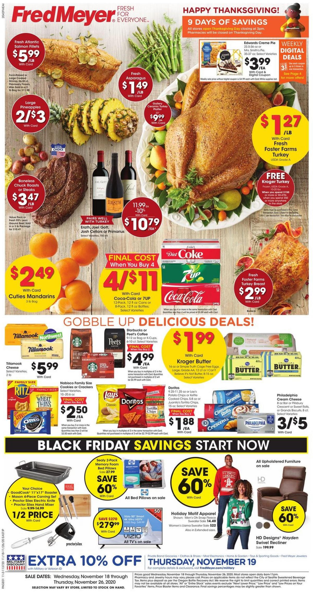 Fred Meyer Weekly Ad from November 18