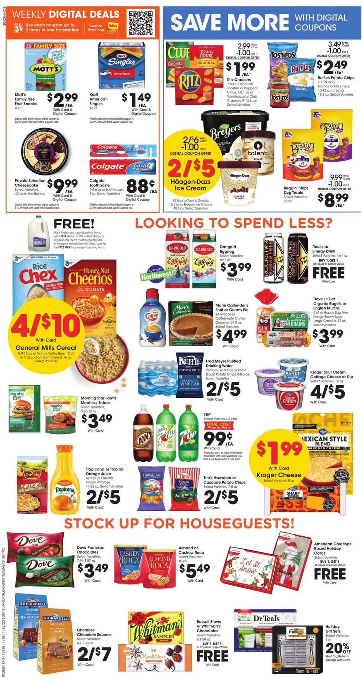 Fred Meyer Weekly Ad from November 18