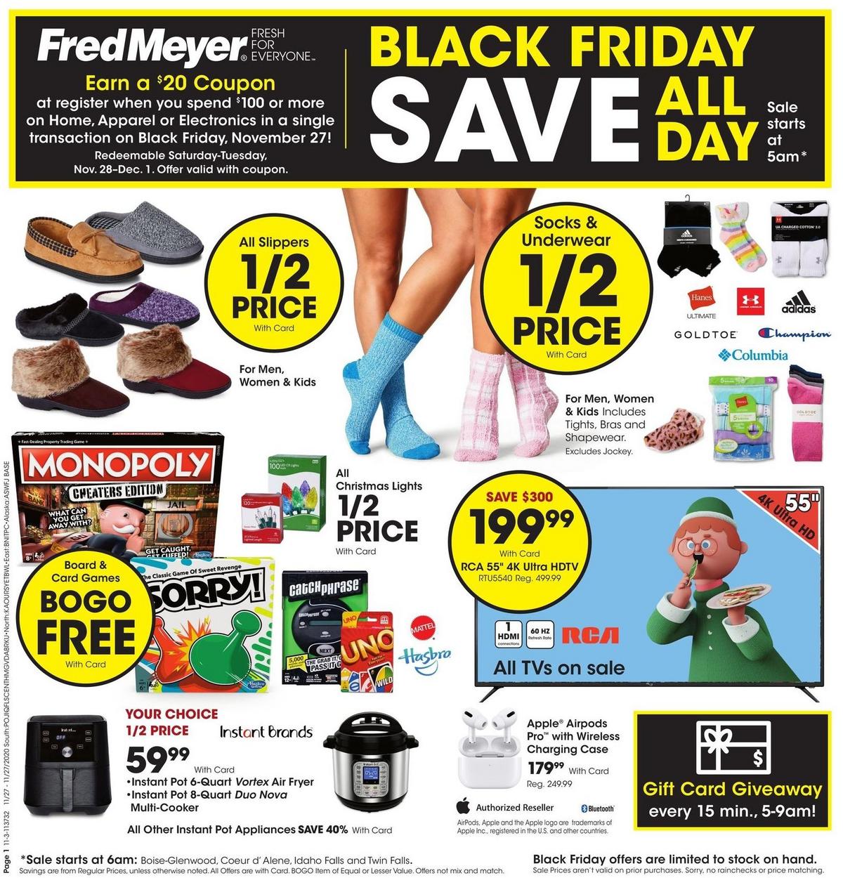 Fred Meyer Black Friday Sale Weekly Ad from November 27