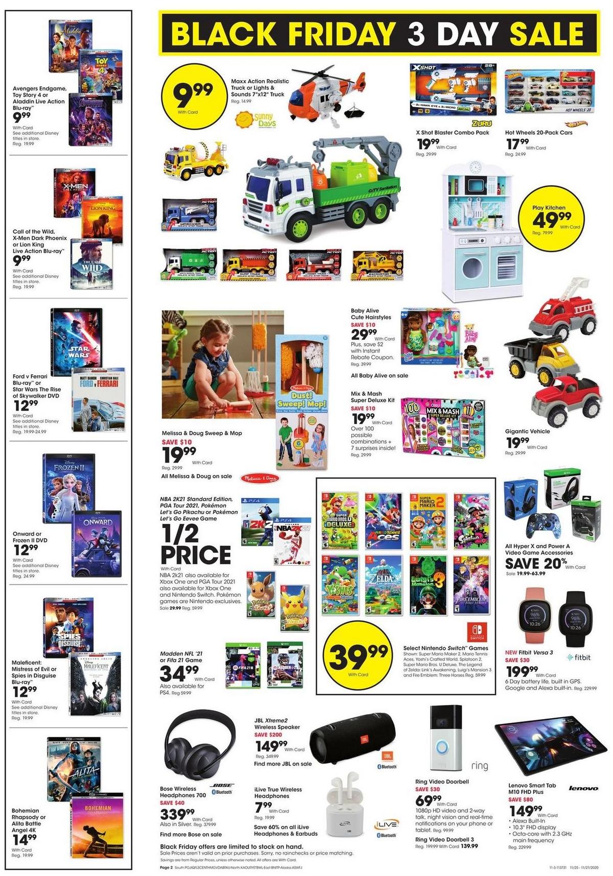 Fred Meyer 3-Day Sale Weekly Ad from November 25