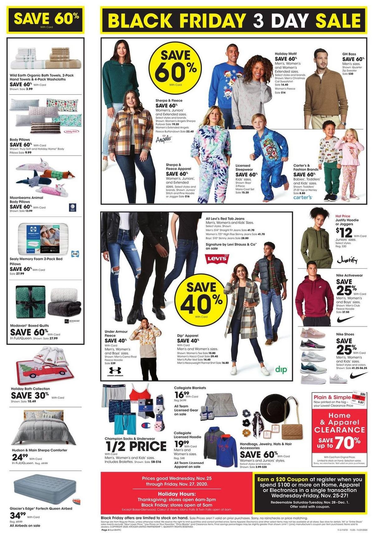 Fred Meyer 3-Day Sale Weekly Ad from November 25