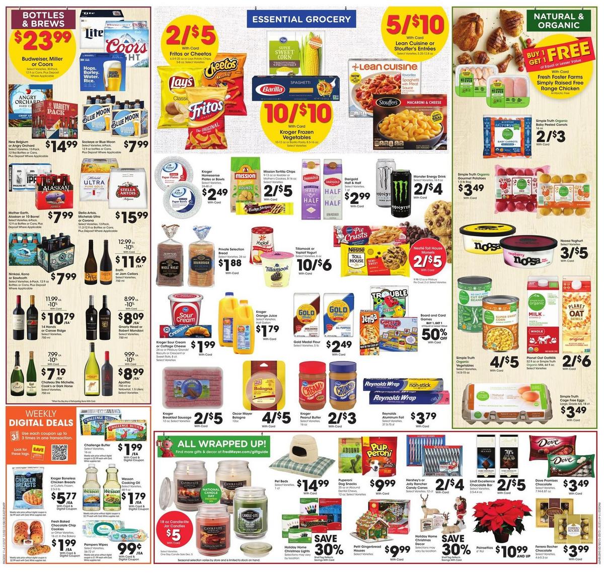 Fred Meyer Weekly Ad from December 2