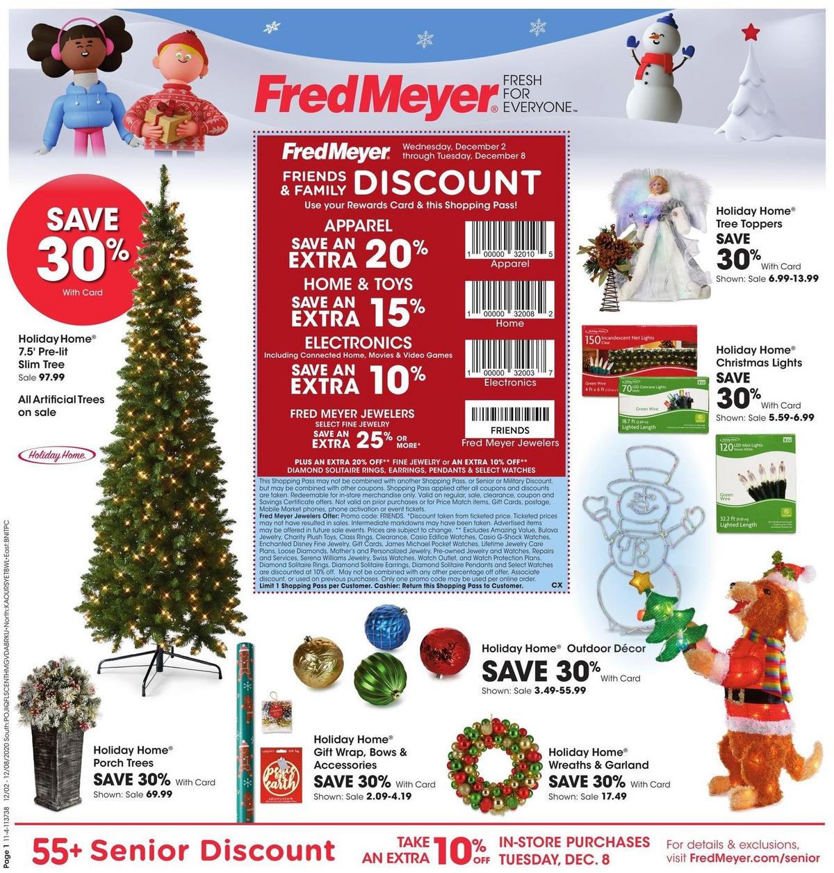 Fred Meyer General Merchandise Weekly Ad from December 2