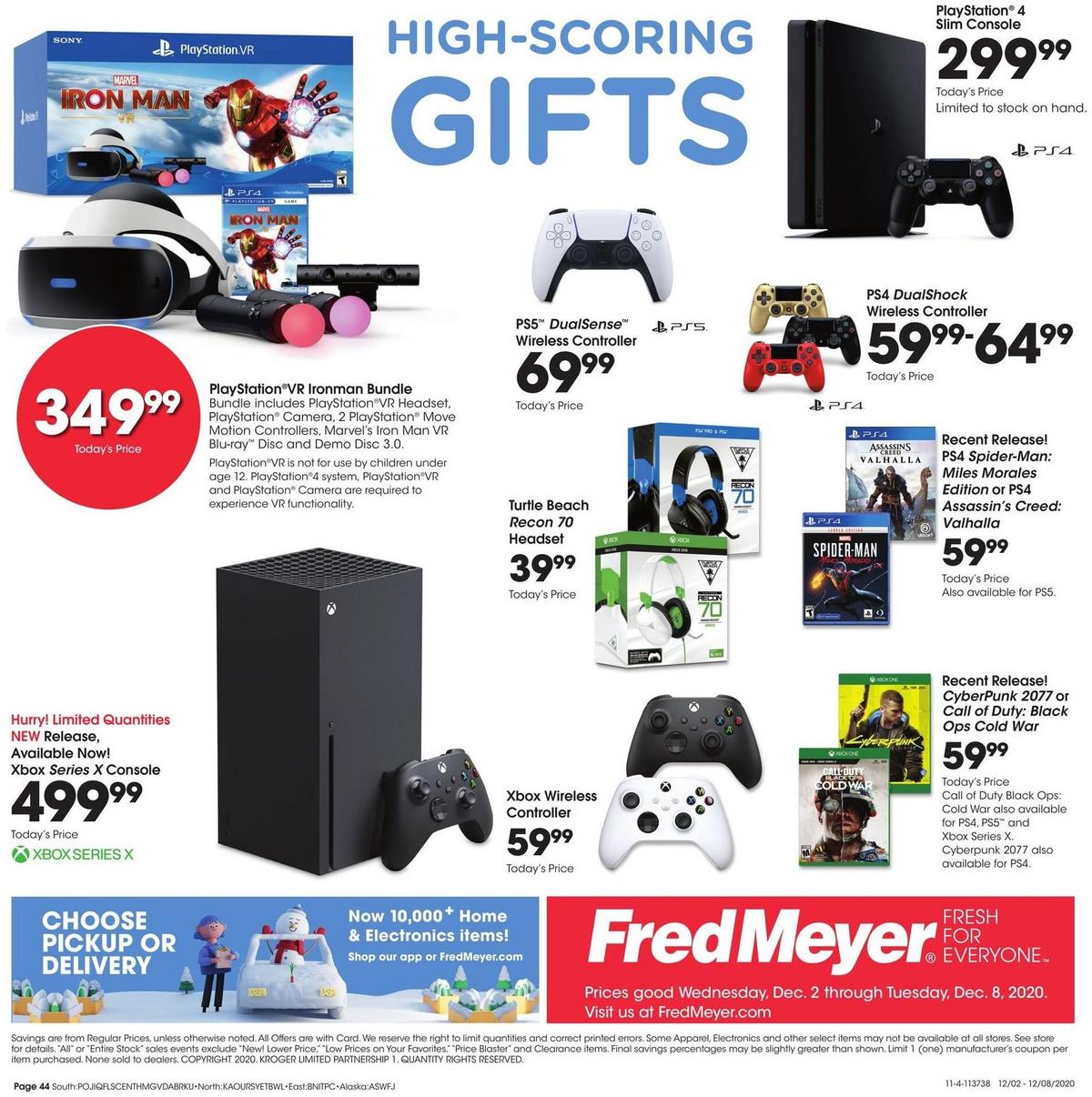 Fred Meyer General Merchandise Weekly Ad from December 2