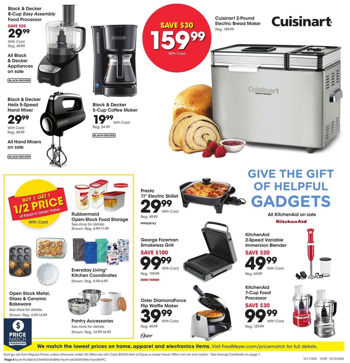 Fred Meyer General Merchandise Weekly Ad from December 9