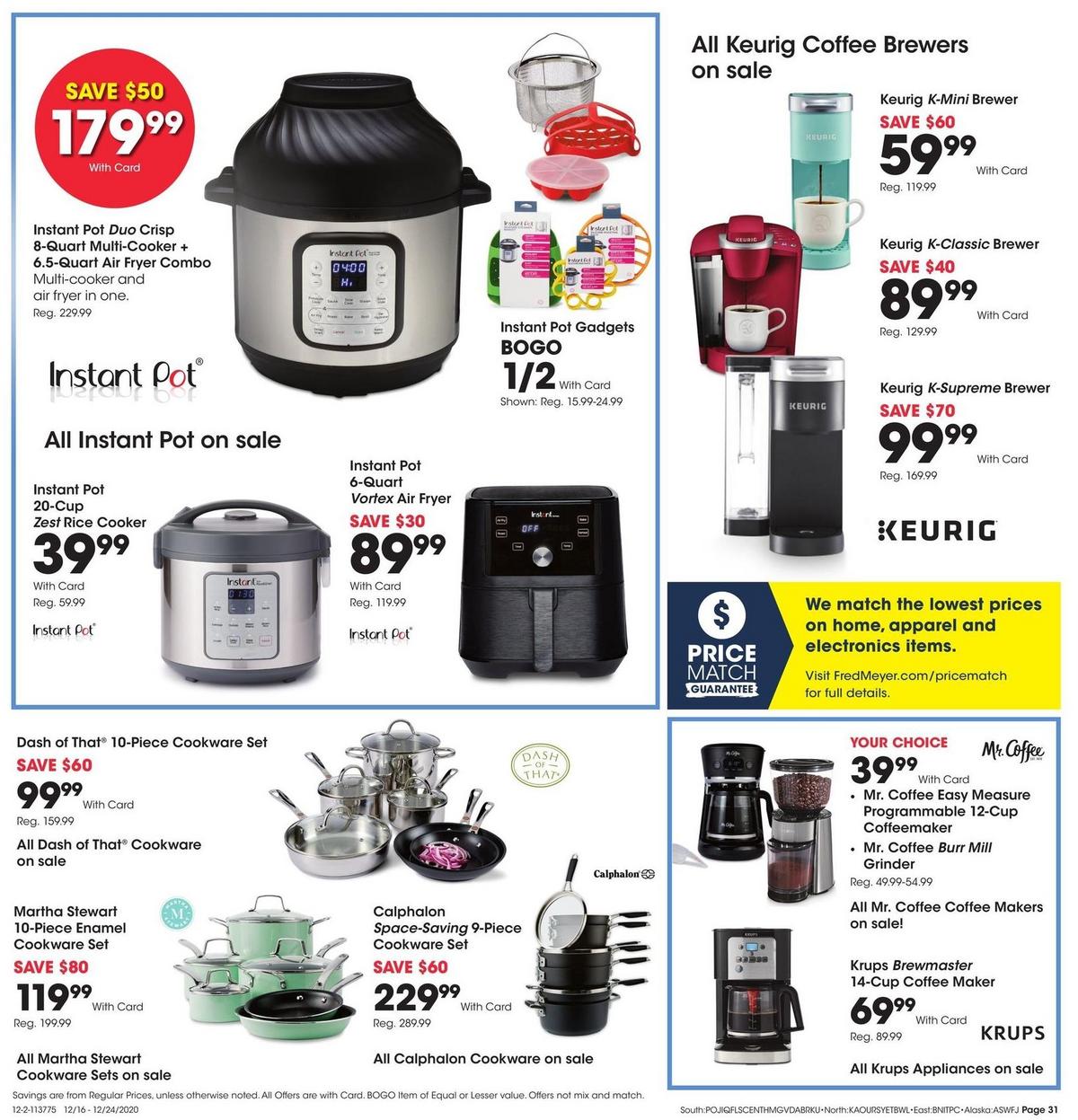 Fred Meyer General Merchandise Weekly Ad from December 16