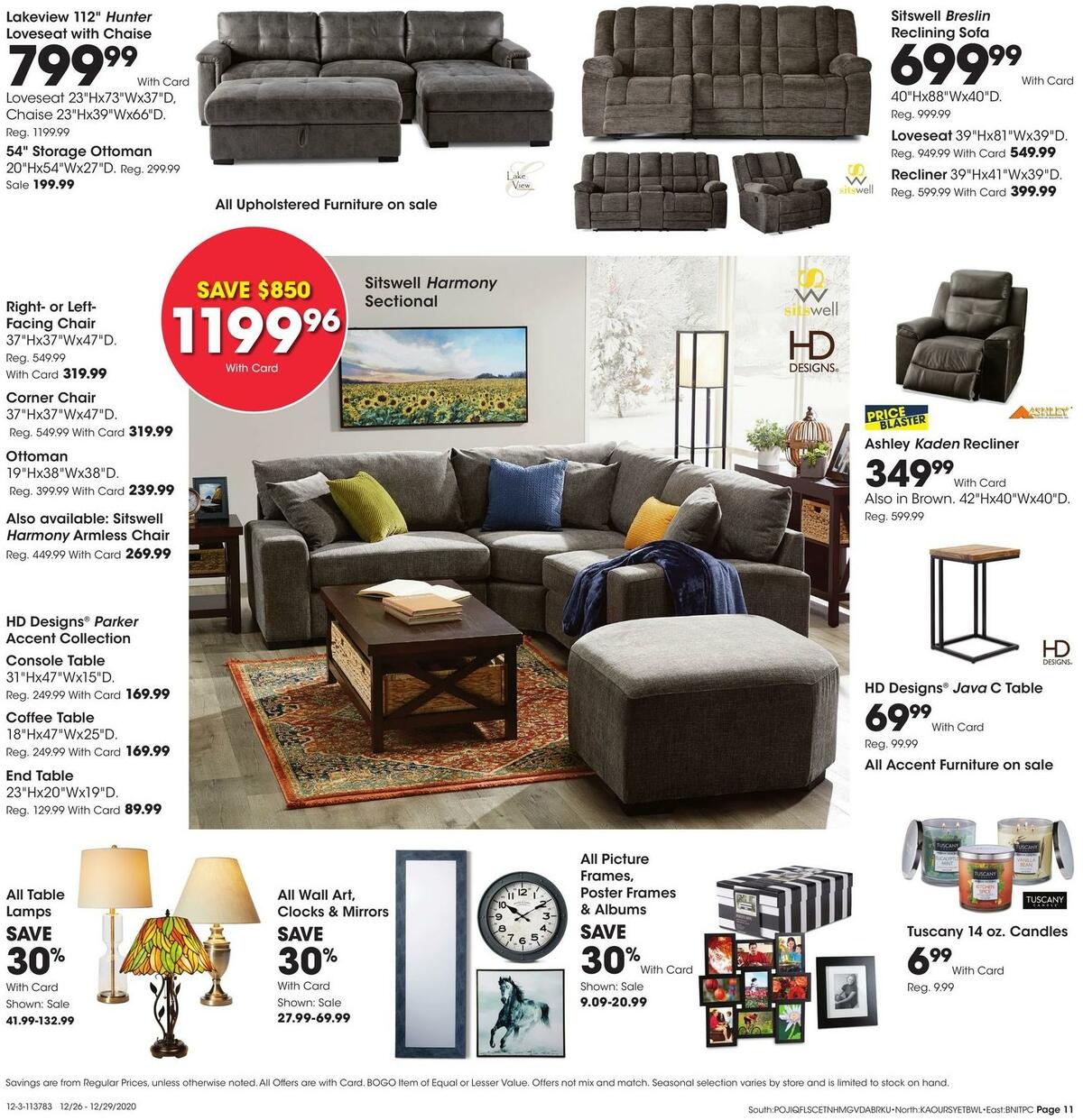 Fred Meyer General Merchandise Weekly Ad from December 26