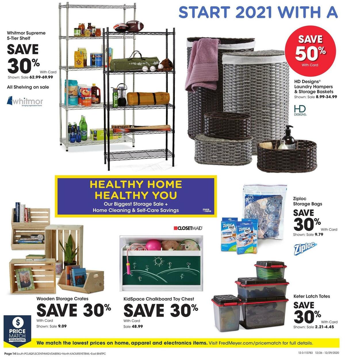 Fred Meyer General Merchandise Weekly Ad from December 26