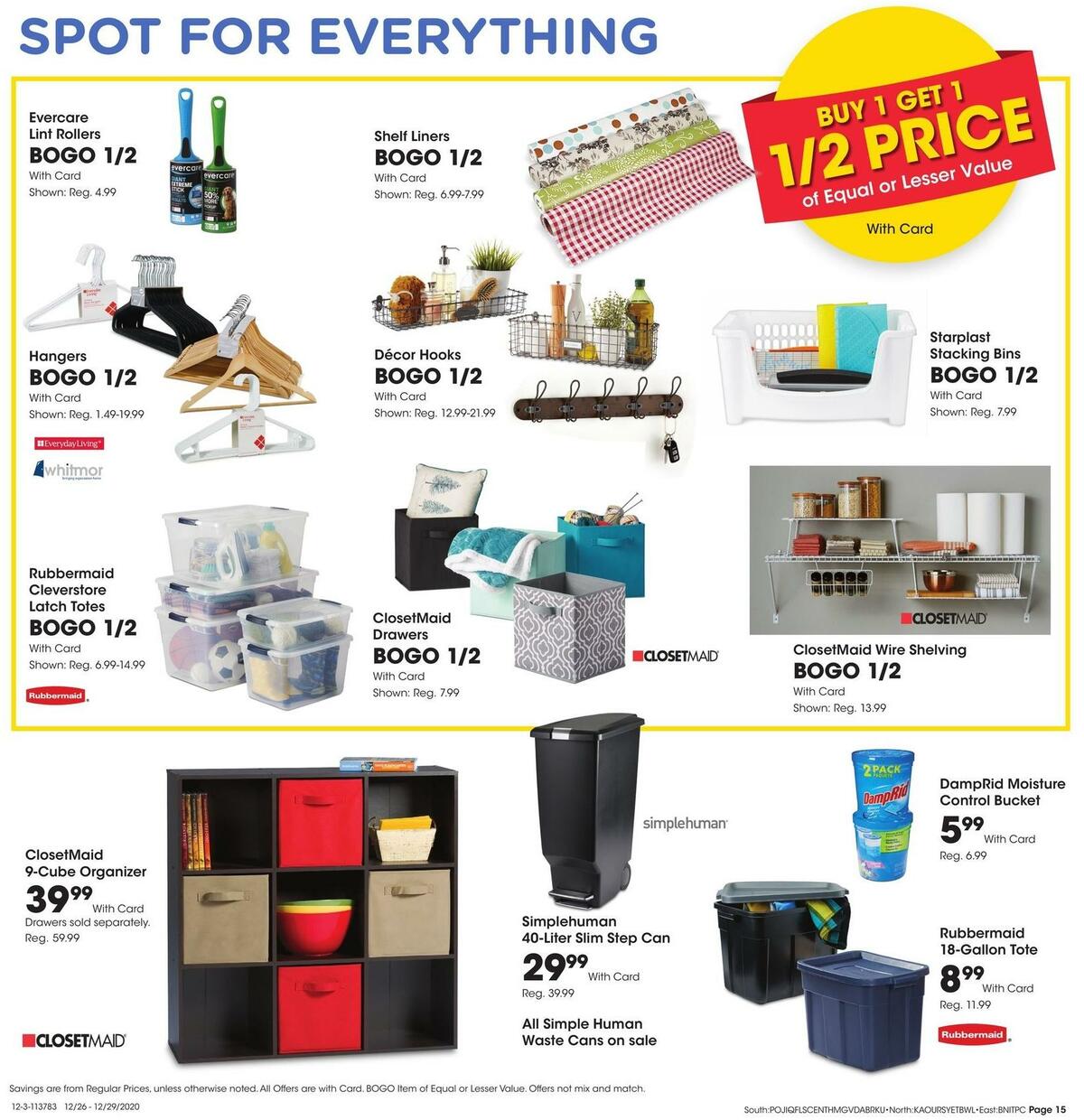 Fred Meyer General Merchandise Weekly Ad from December 26