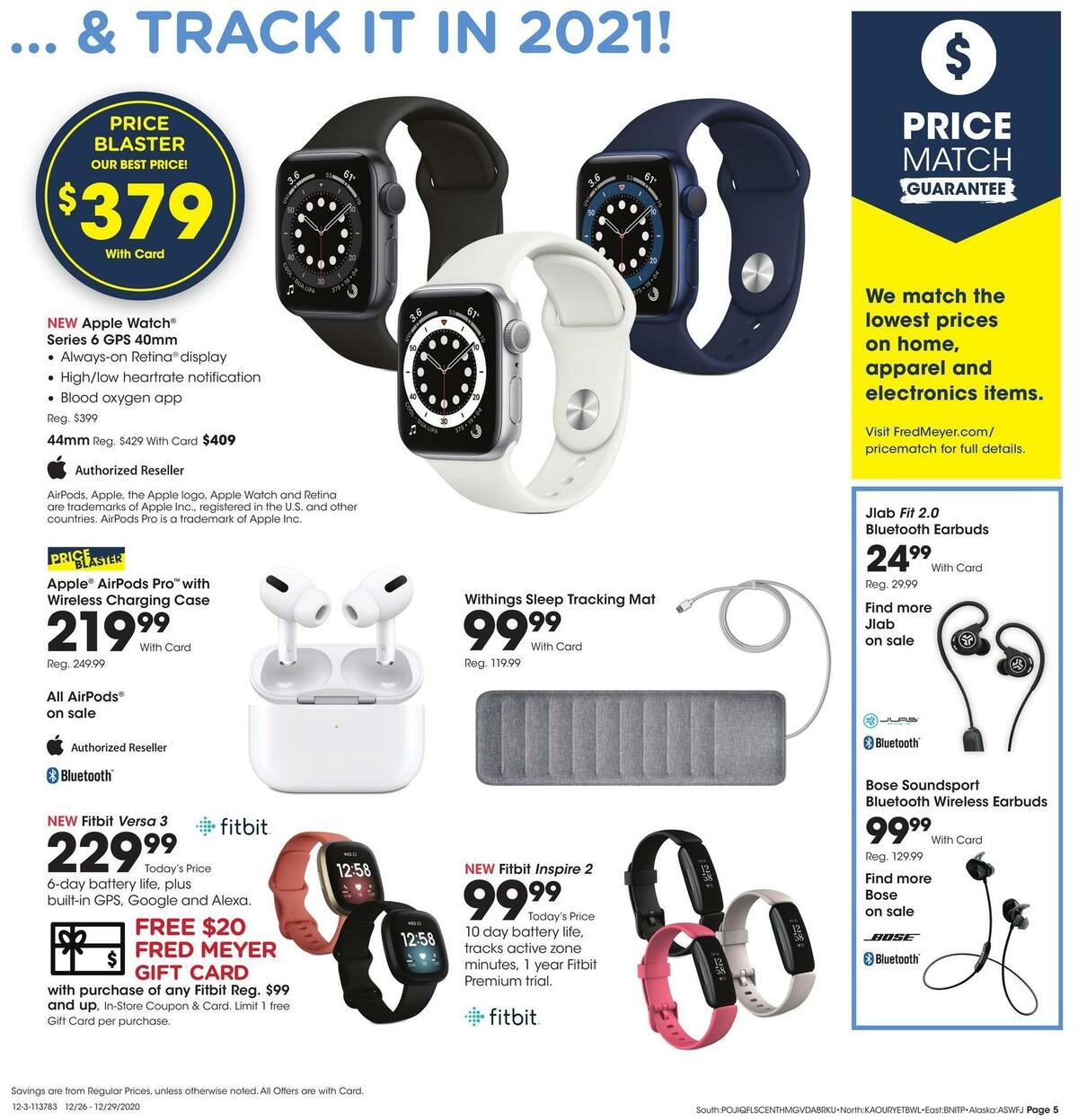 Fred Meyer General Merchandise Weekly Ad from December 26