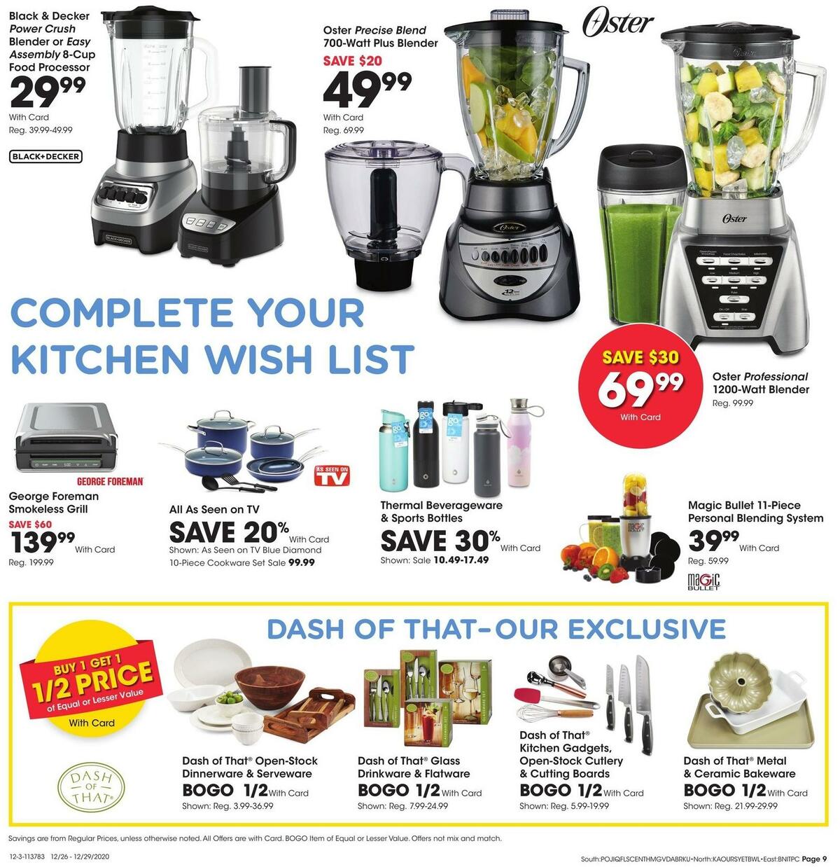 Fred Meyer General Merchandise Weekly Ad from December 26