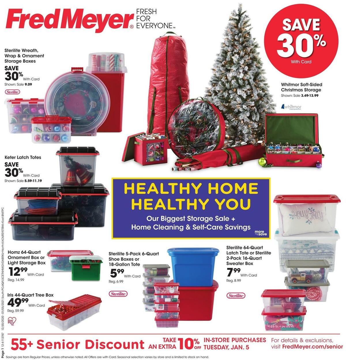 Fred Meyer General Merchandise Weekly Ad from December 30