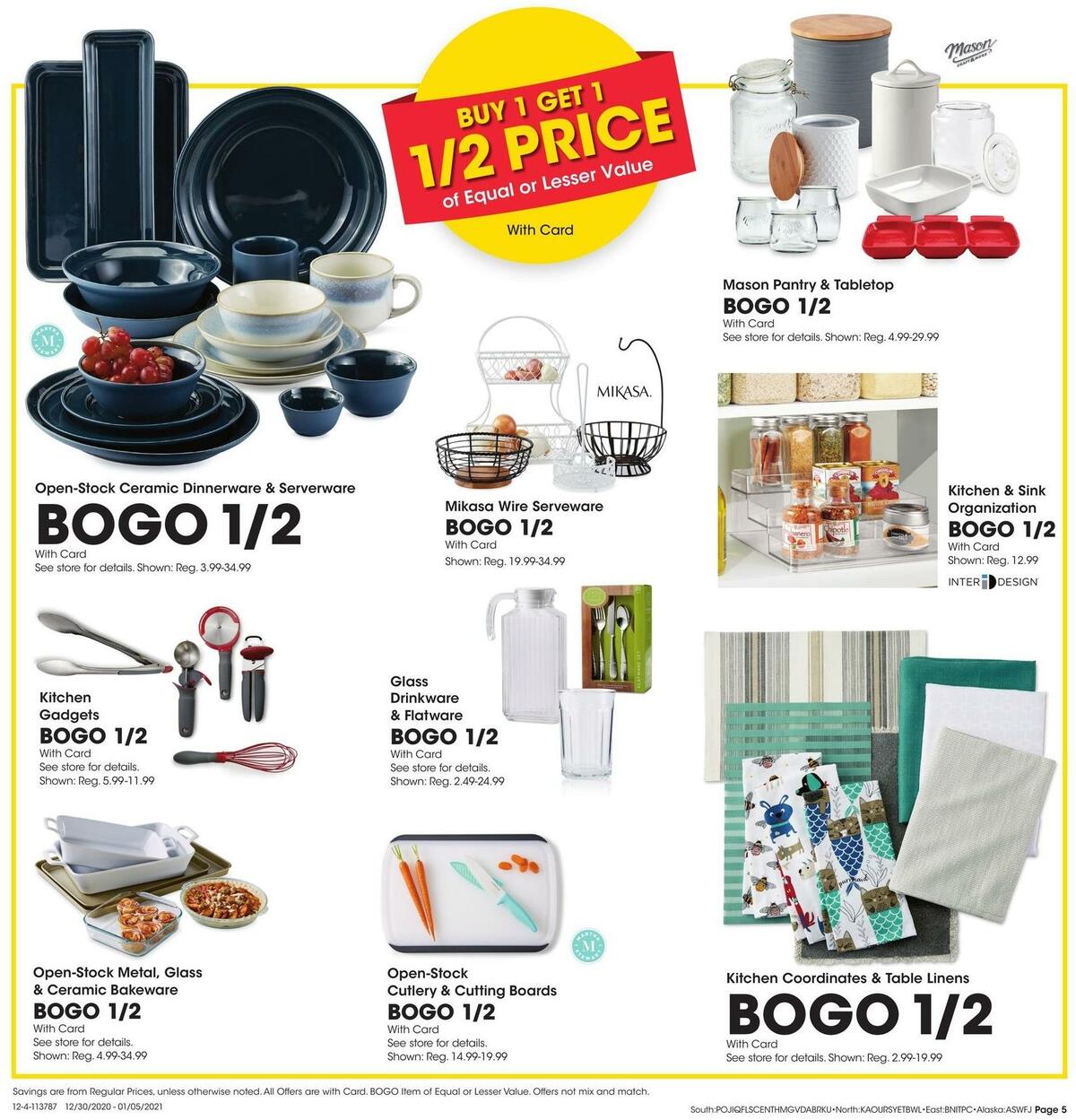Fred Meyer General Merchandise Weekly Ad from December 30