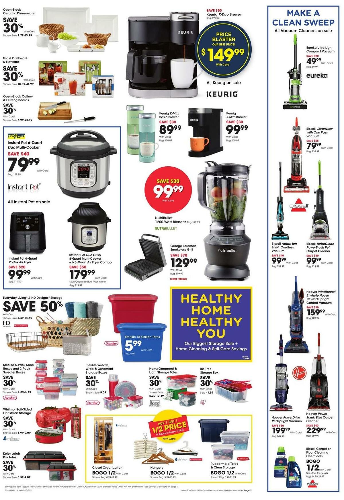 Fred Meyer General Merchandise Weekly Ad from January 6