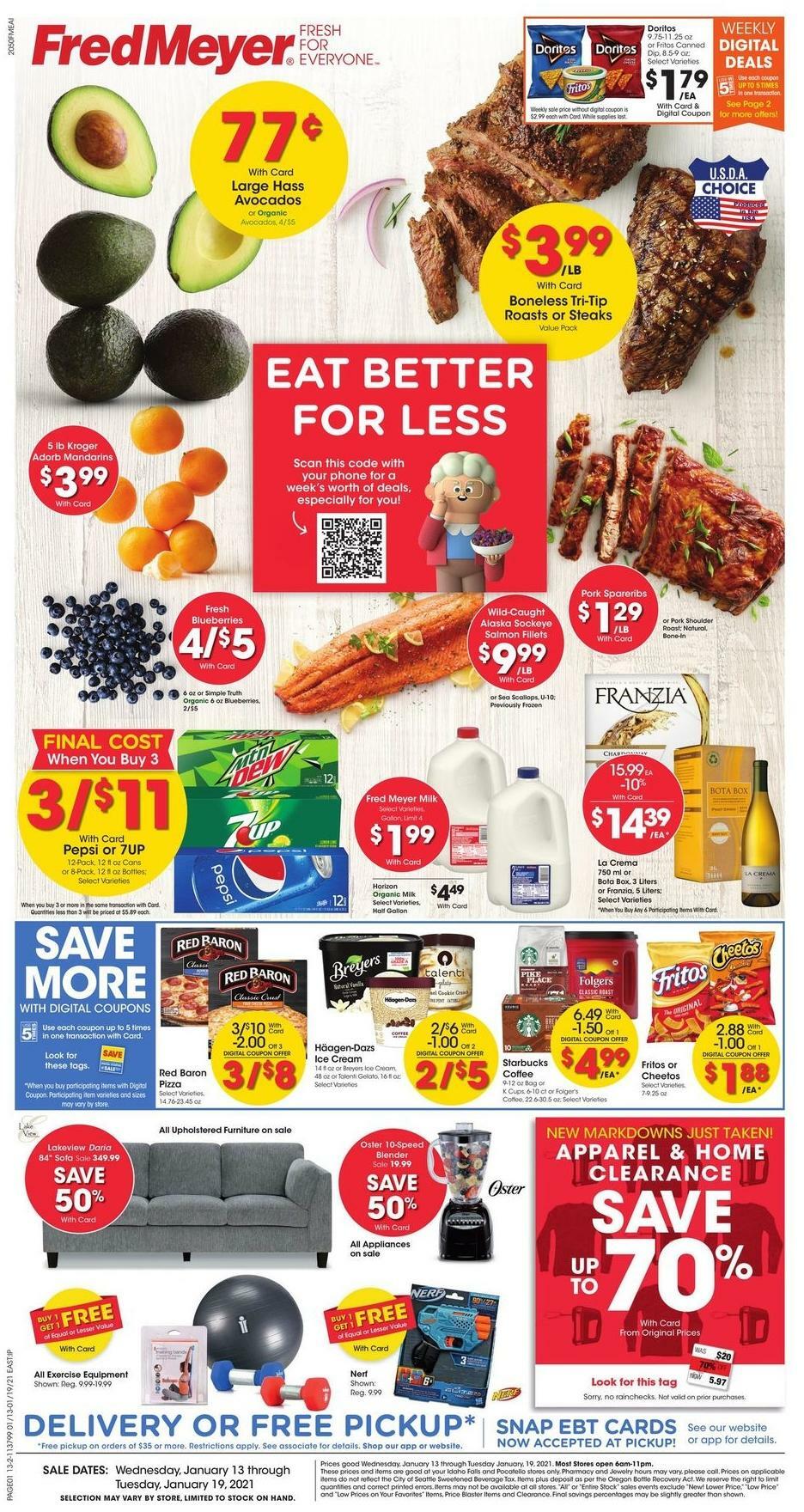 Fred Meyer Weekly Ad from January 13
