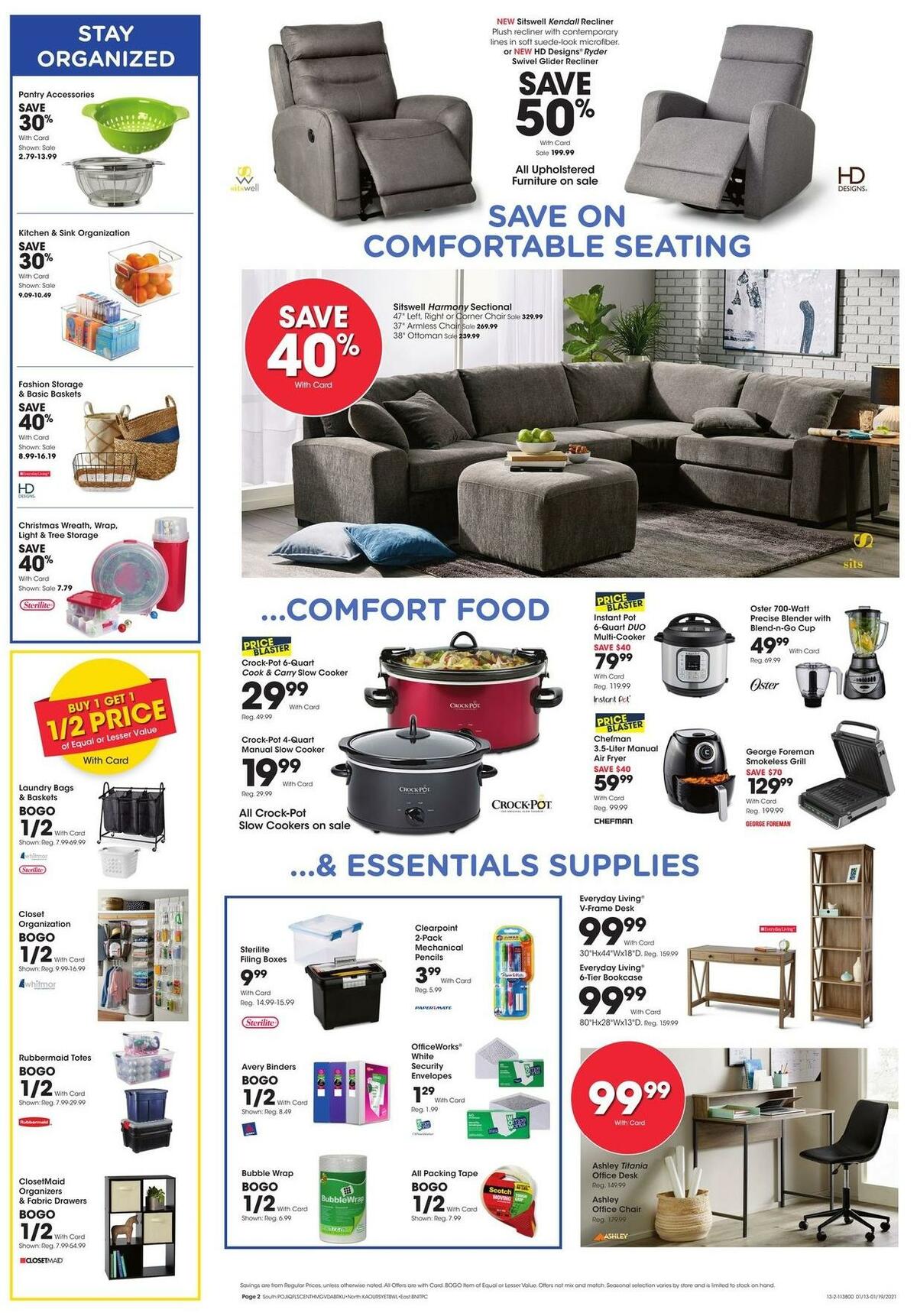 Fred Meyer General Merchandise Weekly Ad from January 13