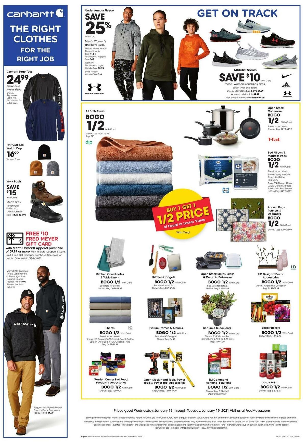 Fred Meyer General Merchandise Weekly Ad from January 13