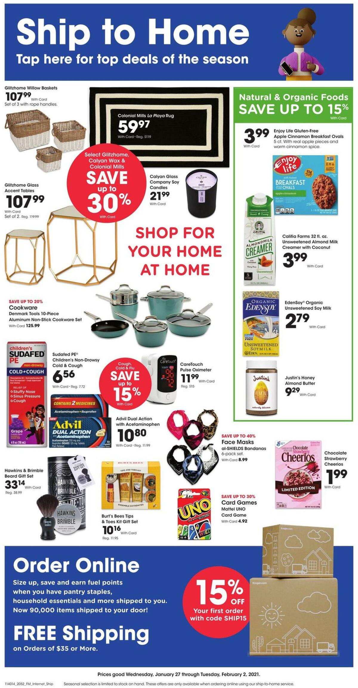 Fred Meyer Ship to Home Weekly Ad from January 27