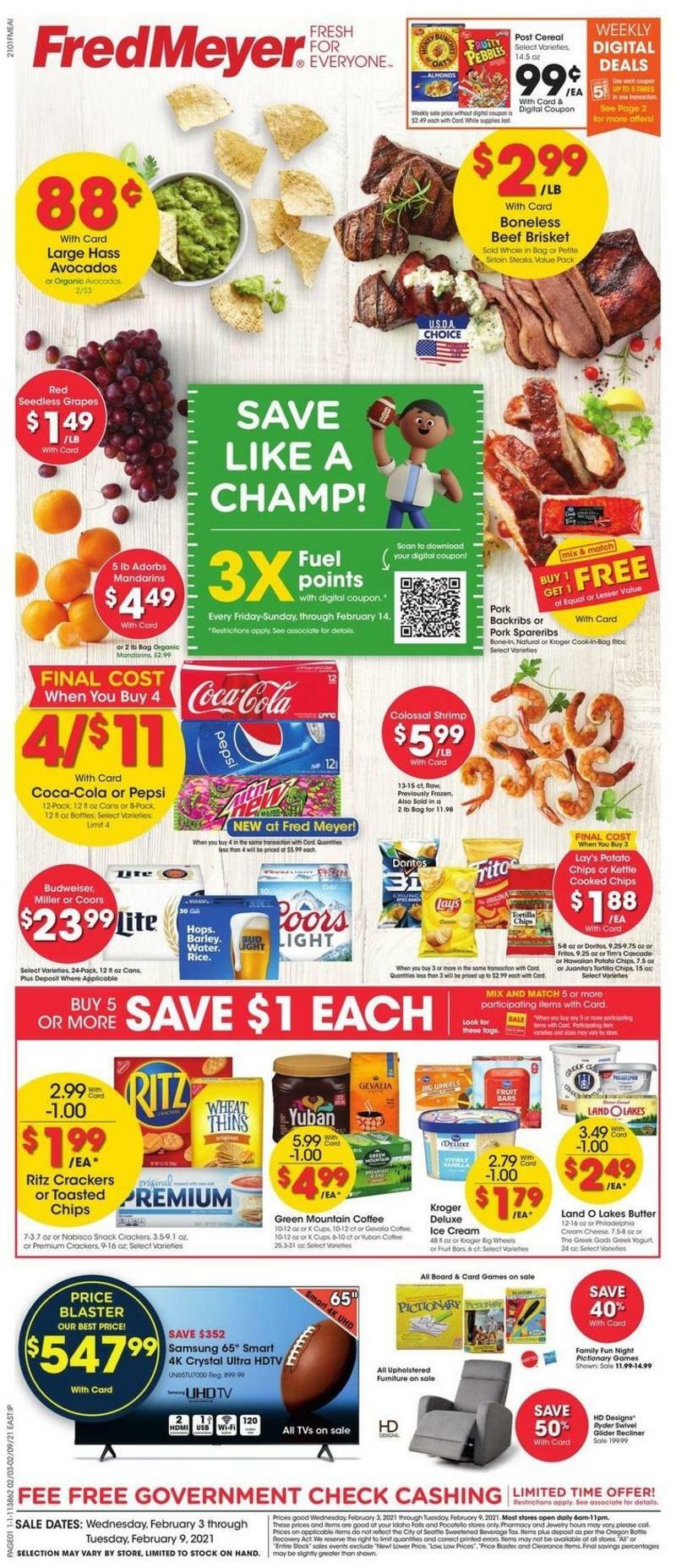 Fred Meyer Weekly Ad from February 3