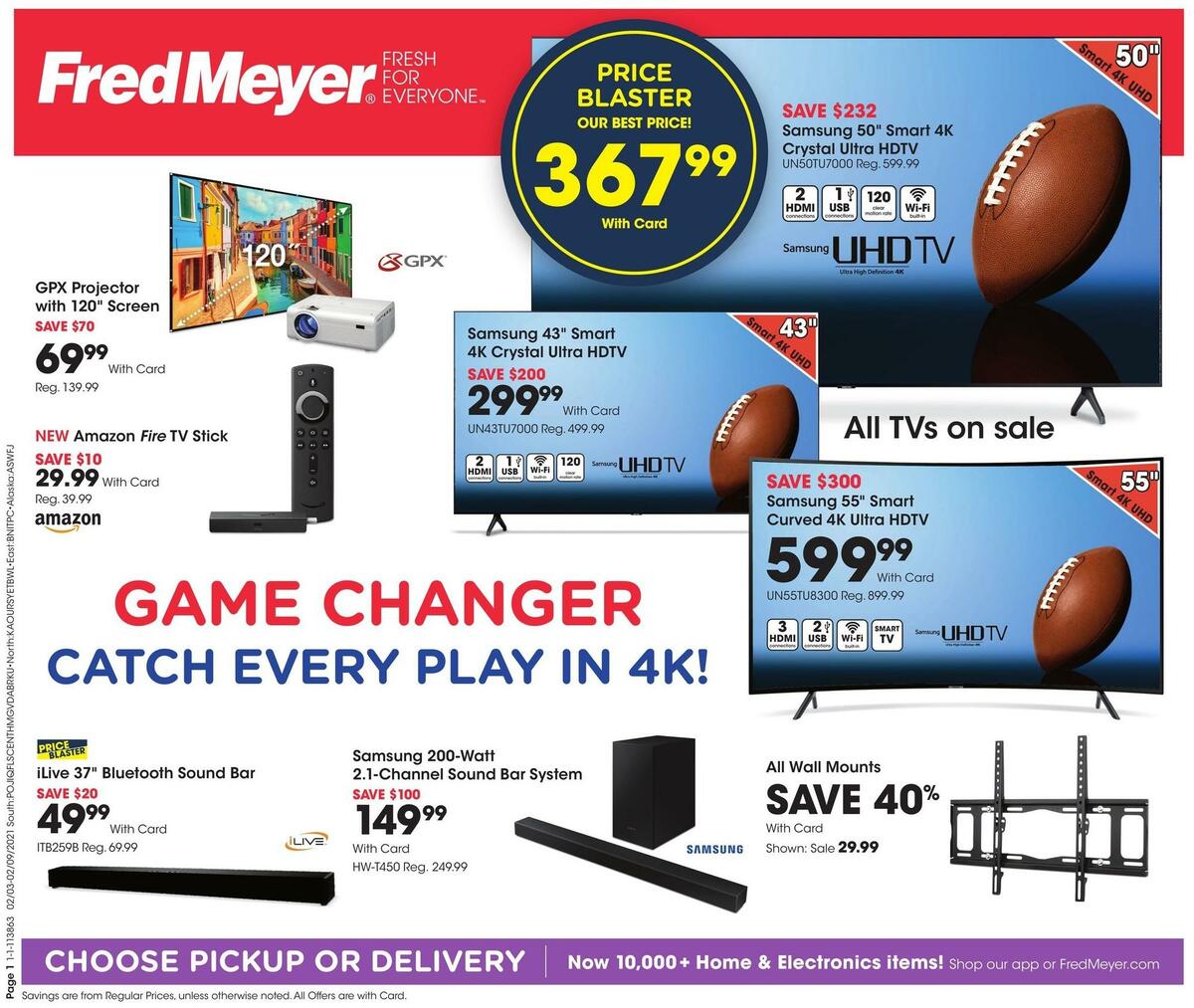Fred Meyer General Merchandise Weekly Ad from February 3