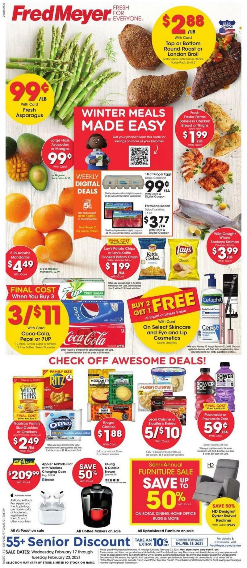 Fred Meyer Weekly Ad from February 17