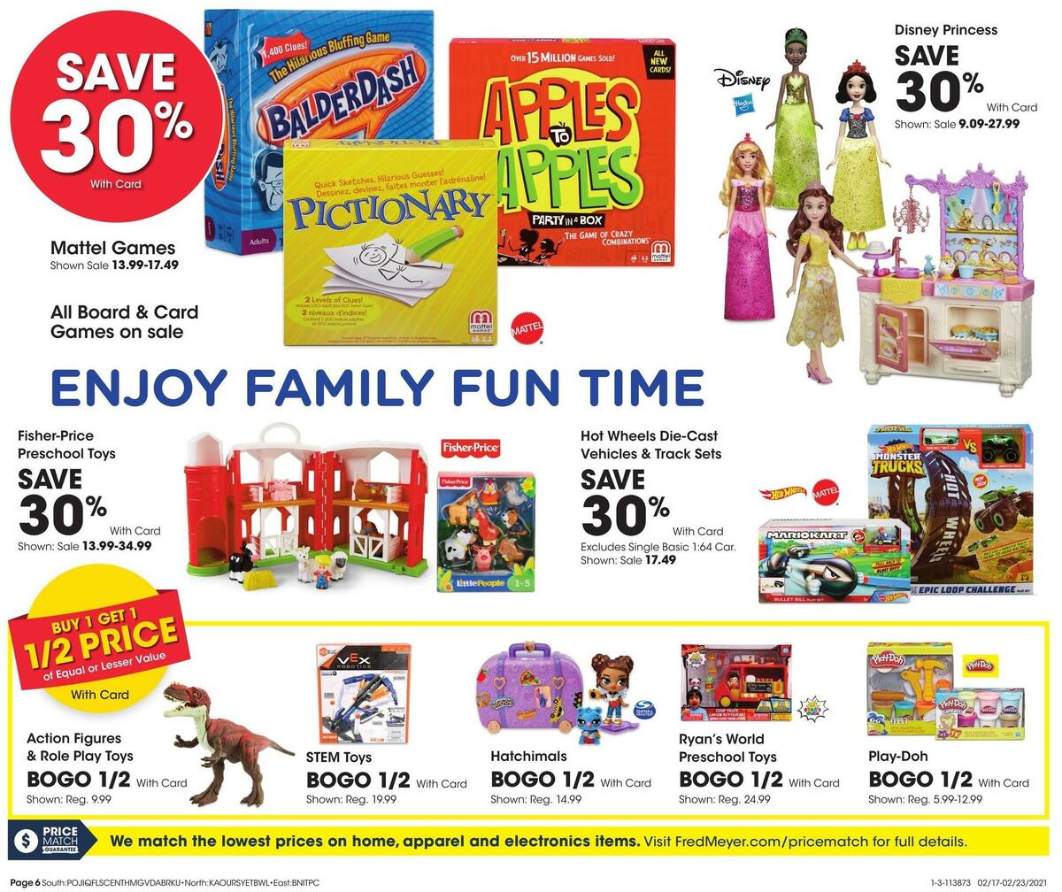 Fred Meyer General Merchandise Weekly Ad from February 17