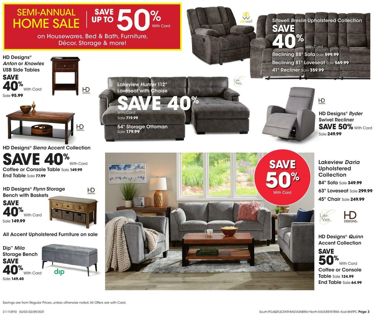 Fred Meyer General Merchandise Weekly Ad from March 3