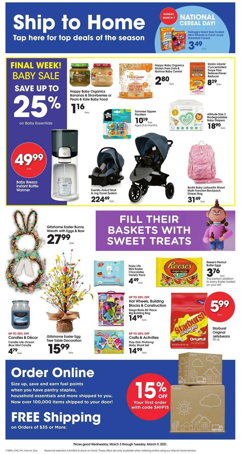 Fred Meyer Ship to Home Weekly Ad from March 3
