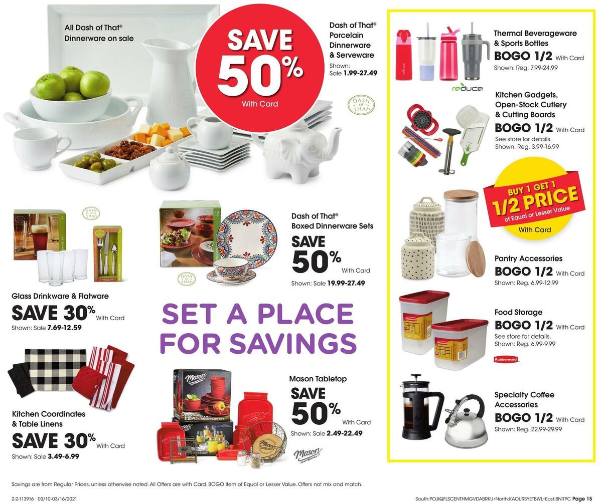 Fred Meyer General Merchandise Weekly Ad from March 10