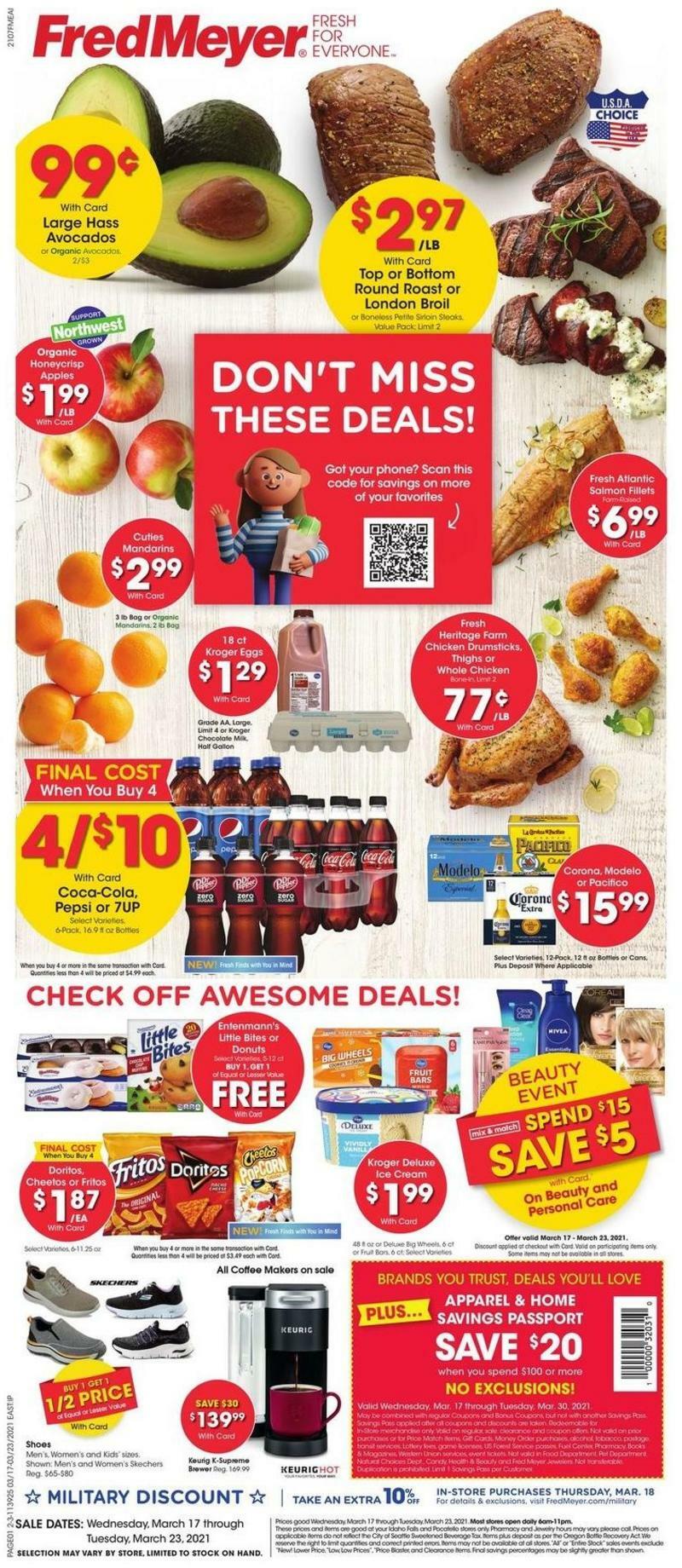 Fred Meyer Weekly Ad from March 17