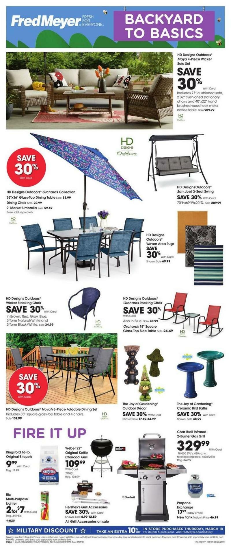 Fred Meyer Garden Weekly Ad from March 17