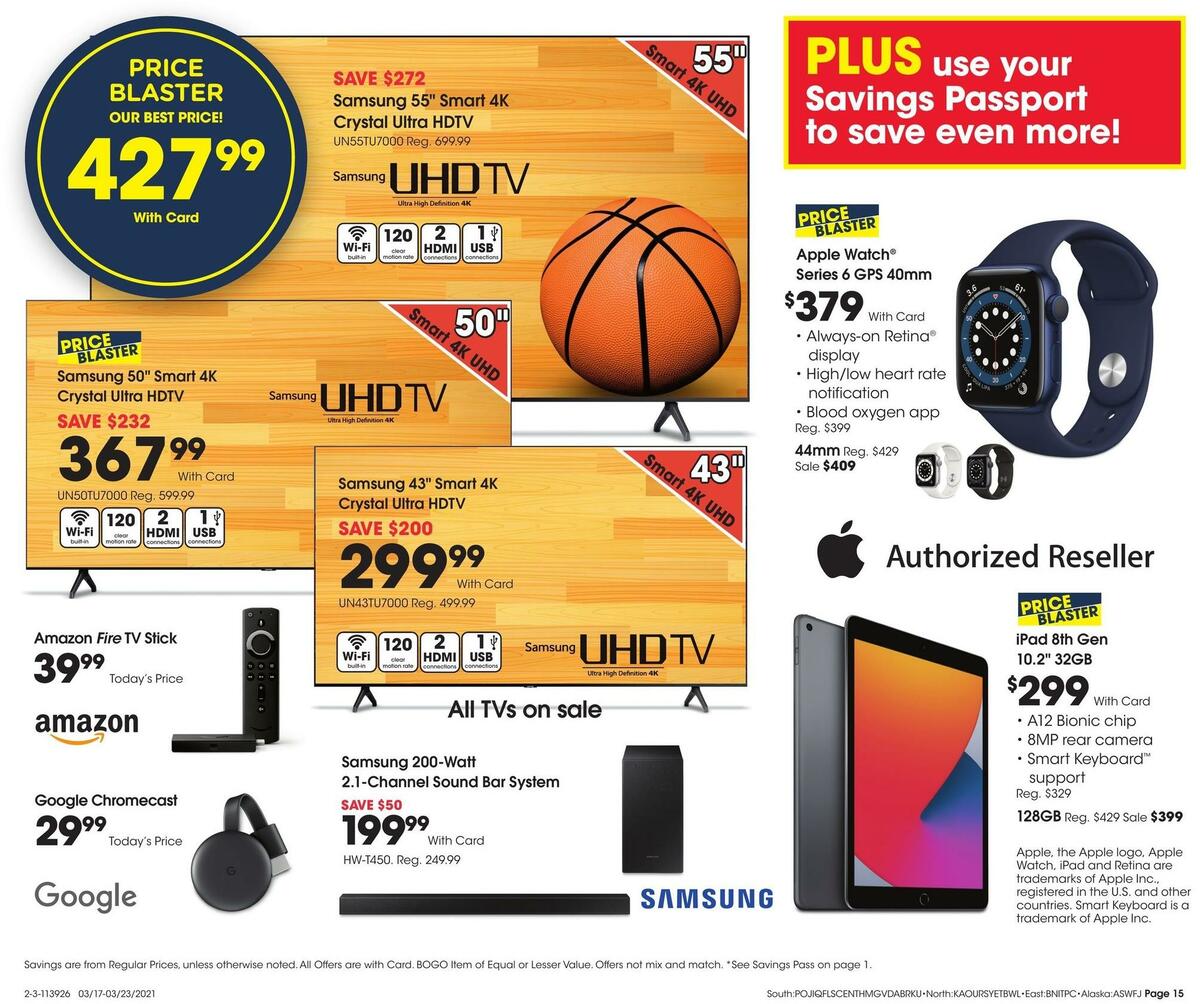 Fred Meyer General Merchandise Weekly Ad from March 17