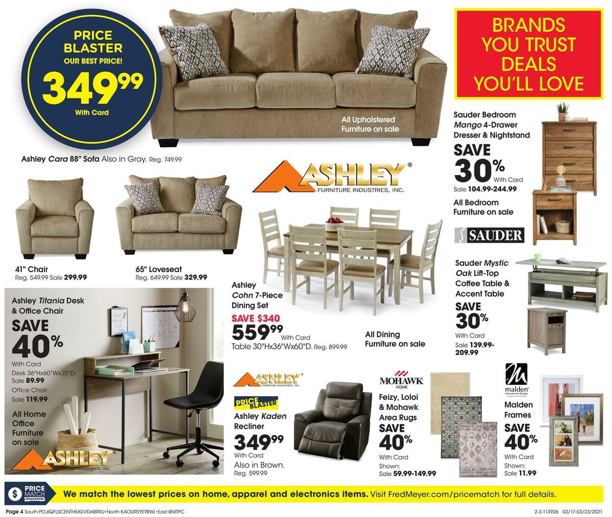 Fred Meyer General Merchandise Weekly Ad from March 17