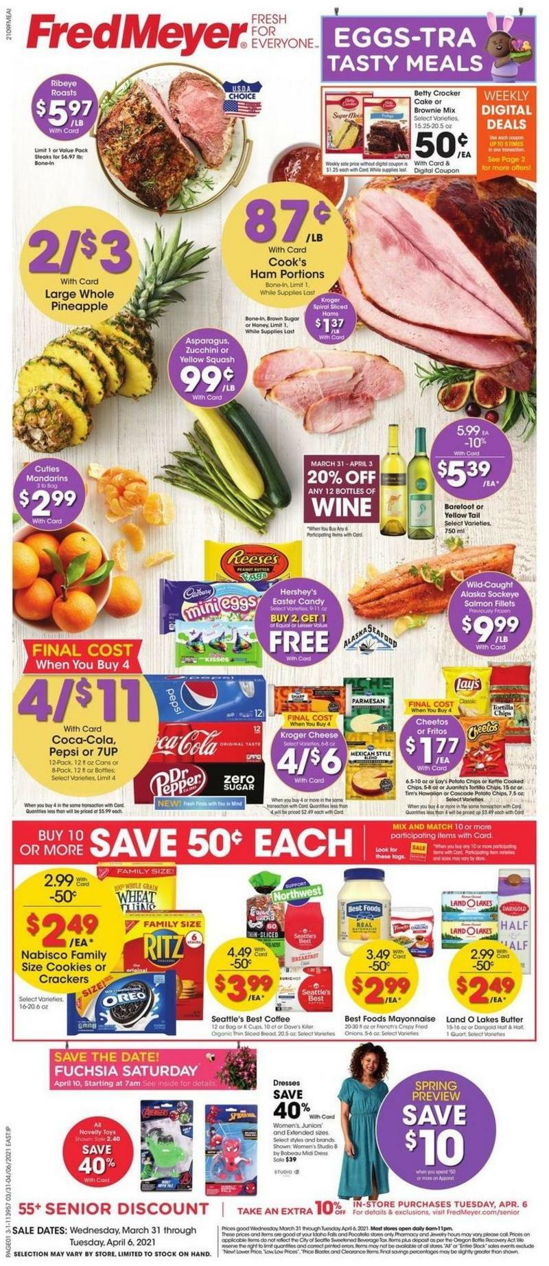 Fred Meyer Weekly Ad from March 31
