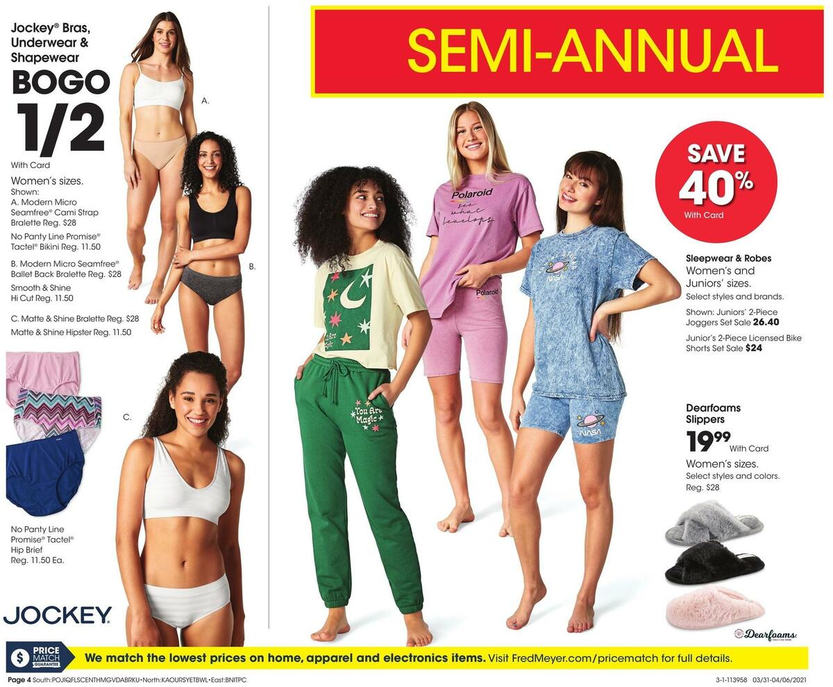Fred Meyer General Merchandise Weekly Ad from March 31