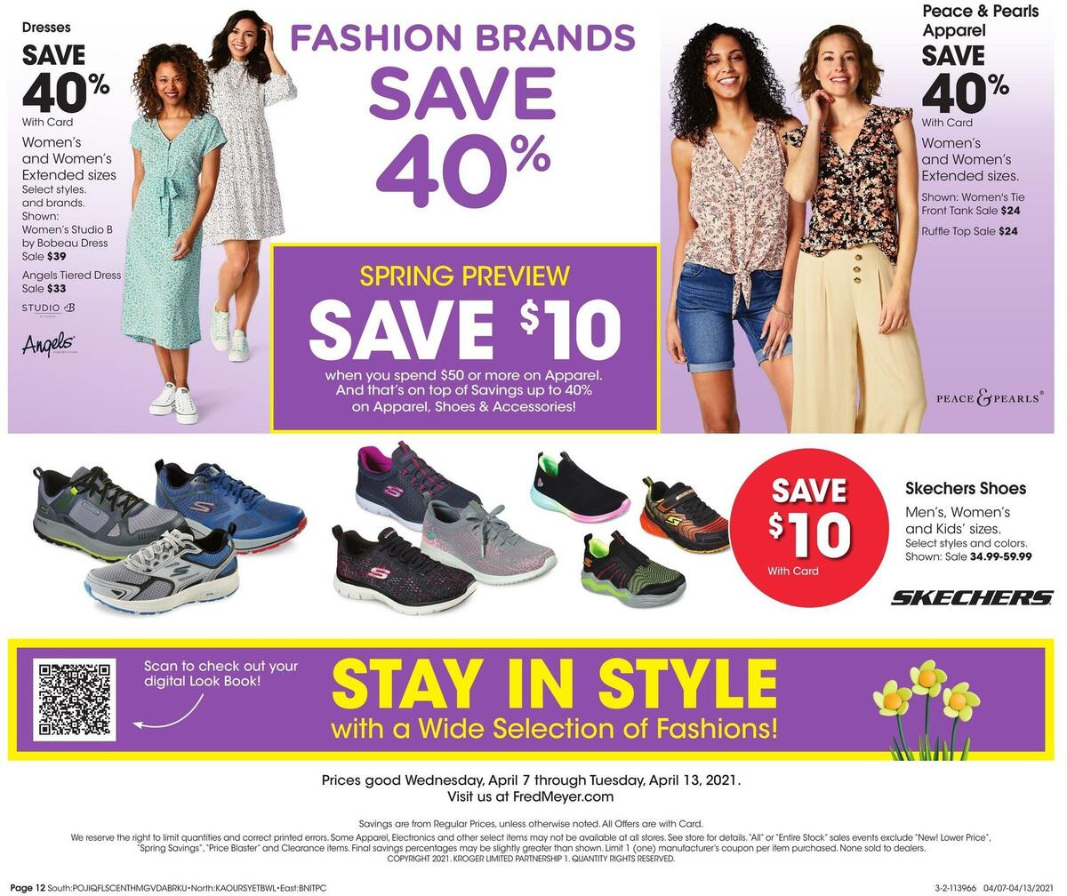 Fred Meyer General Merchandise Weekly Ad from April 7