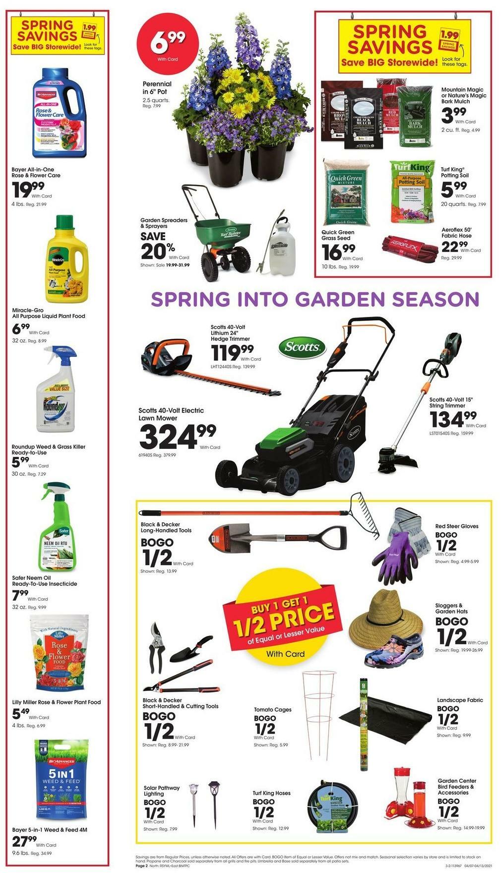 Fred Meyer Garden Weekly Ad from April 7