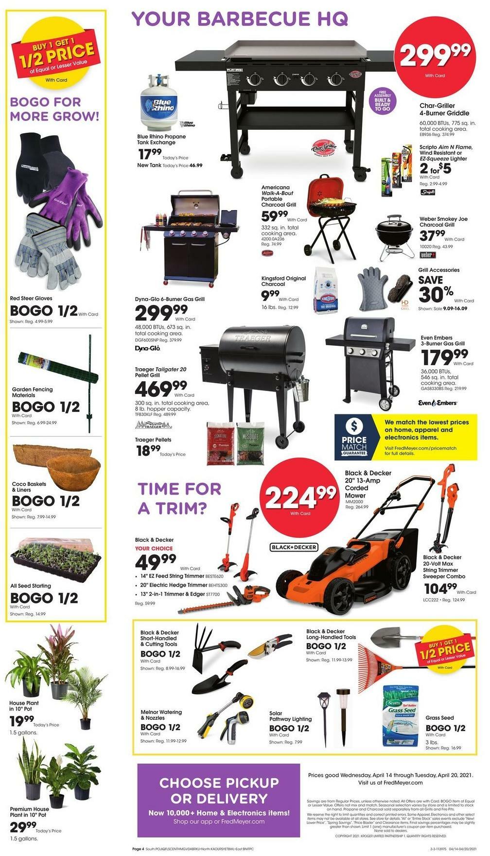 Fred Meyer Garden Weekly Ad from April 14