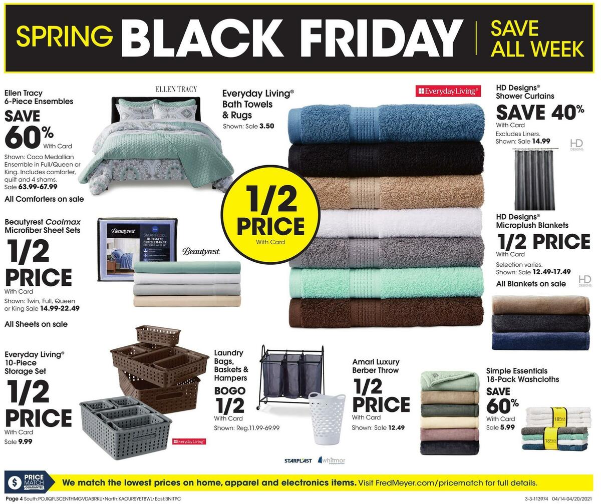 Fred Meyer General Merchandise Weekly Ad from April 14