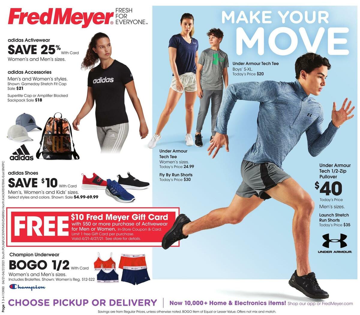 Fred Meyer General Merchandise Weekly Ad from April 21