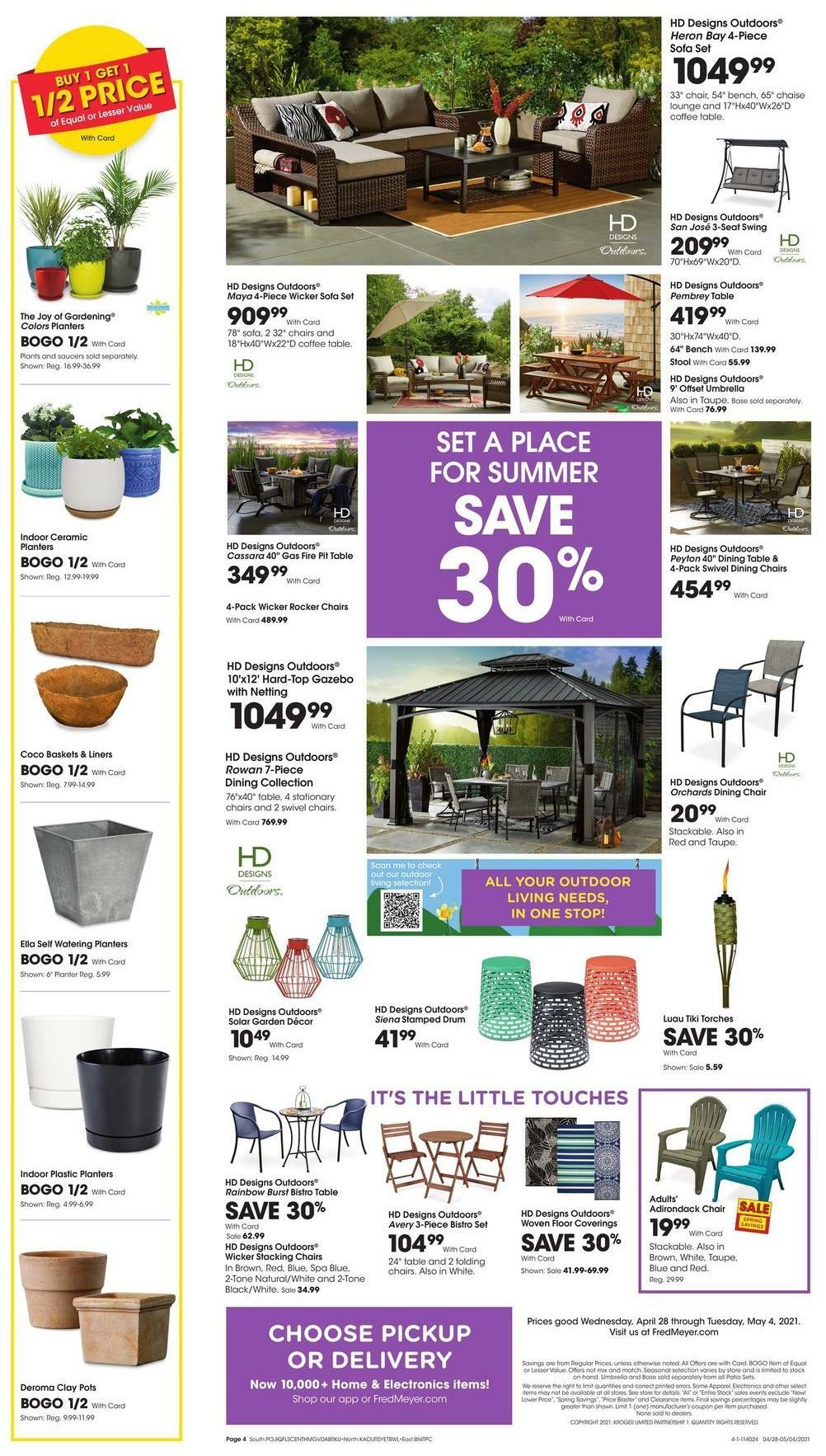Fred Meyer Garden Weekly Ad from April 28