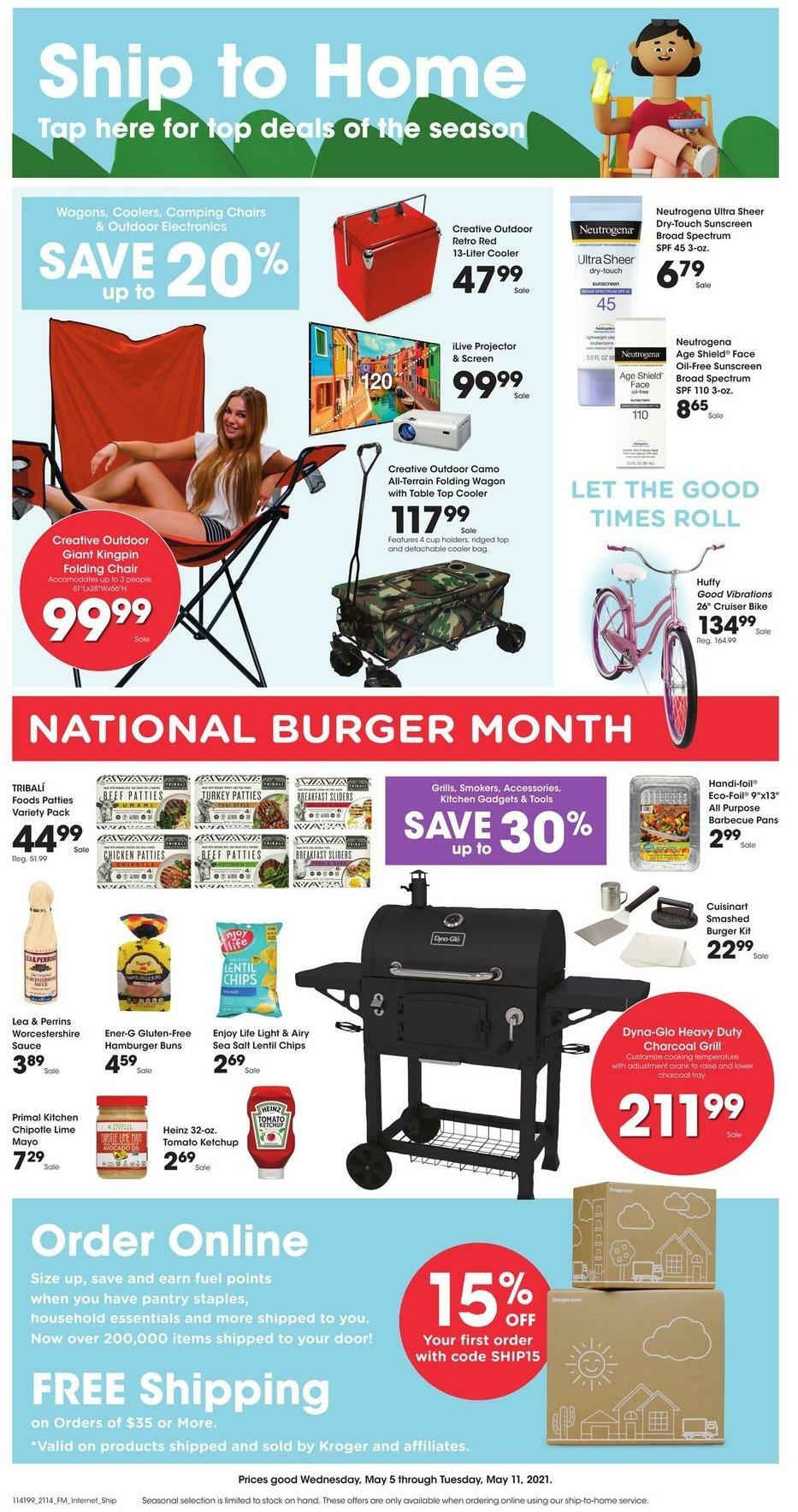 Fred Meyer Ship to Home Weekly Ad from May 5
