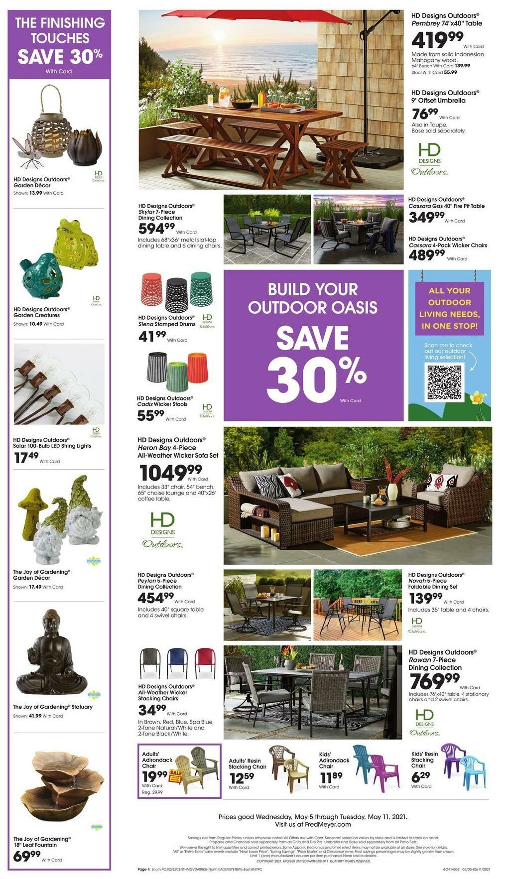 Fred Meyer Garden Weekly Ad from May 5