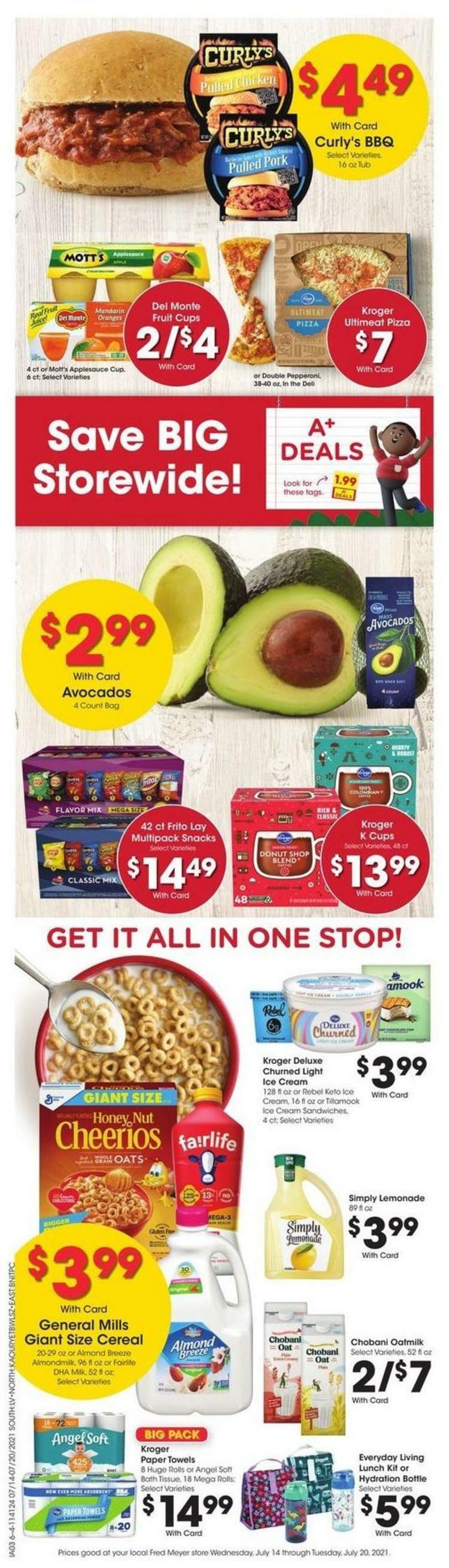 Fred Meyer Weekly Ad from July 14