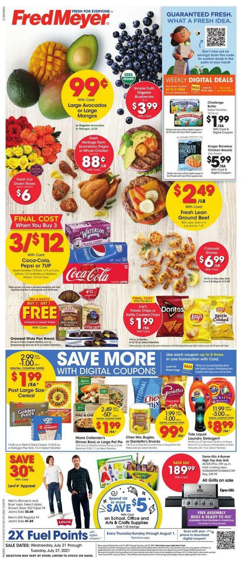 Fred Meyer Weekly Ad from July 21