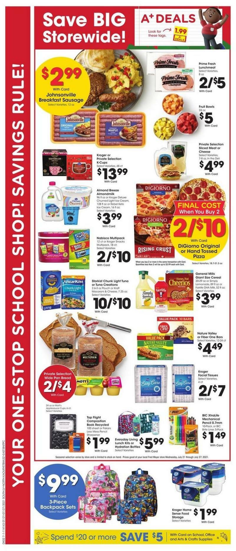 Fred Meyer Weekly Ad from July 21